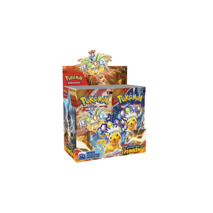 Pokémon Karmesin & Purpur Stürmische Funken Booster Display (deutsch)